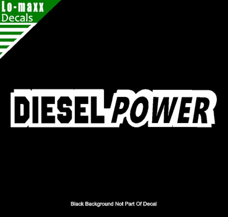 Diesel Power Truck Graphic Design Durable High Performance Die Cut Vinyl Decal