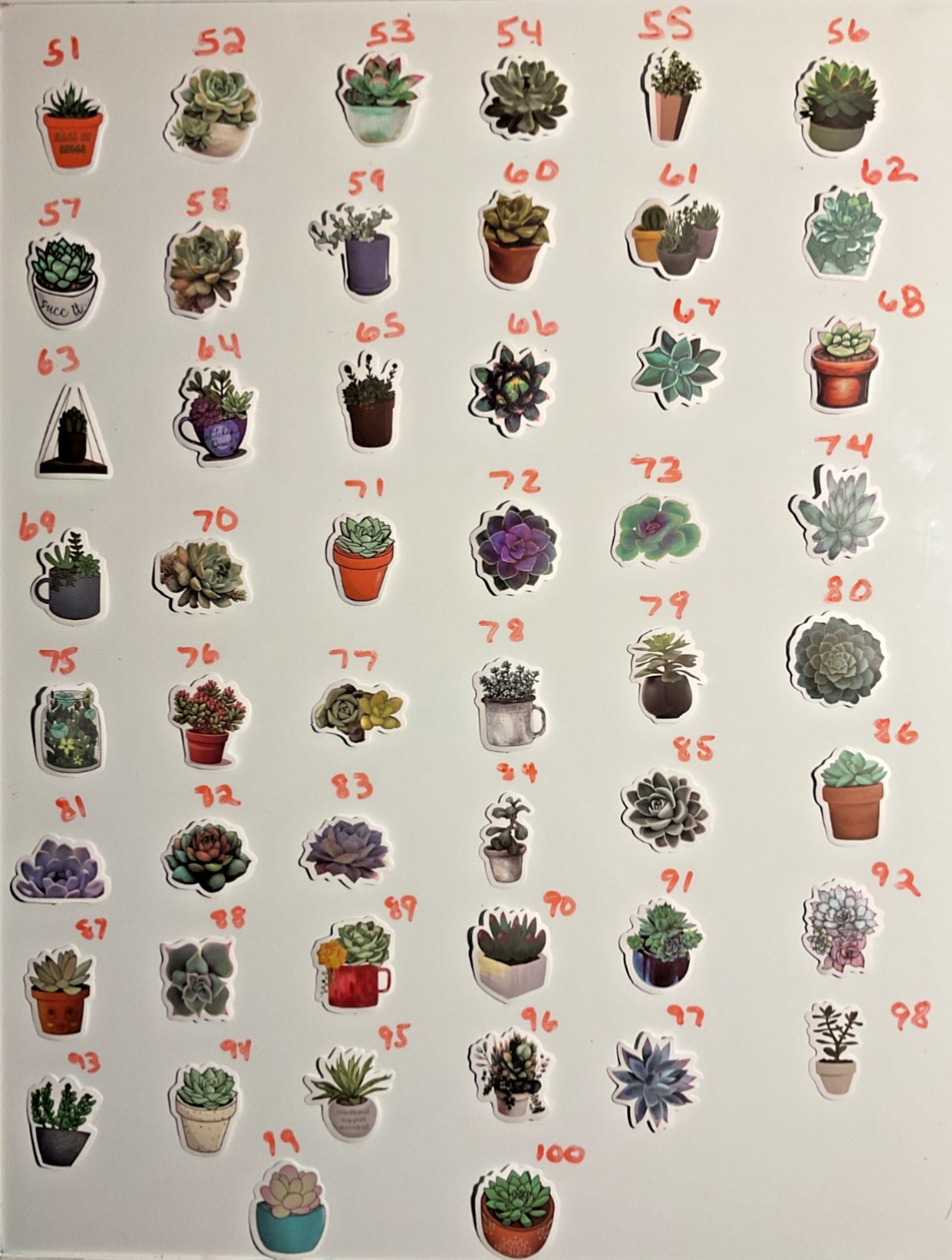 PLANTS Waterproof Vinyl Sticker Deco diy phones, helmets, mugs, cases, planners,