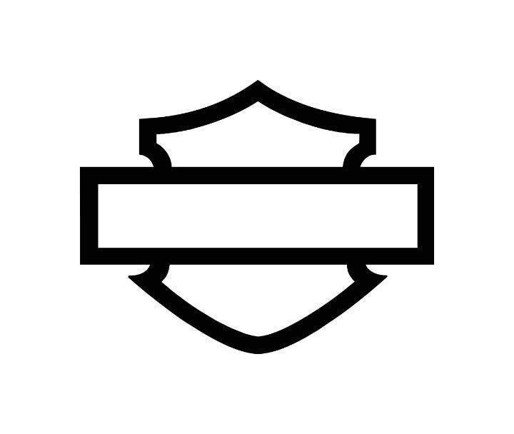 TWO Harley Shield Bar Vinyl Sticker Decals