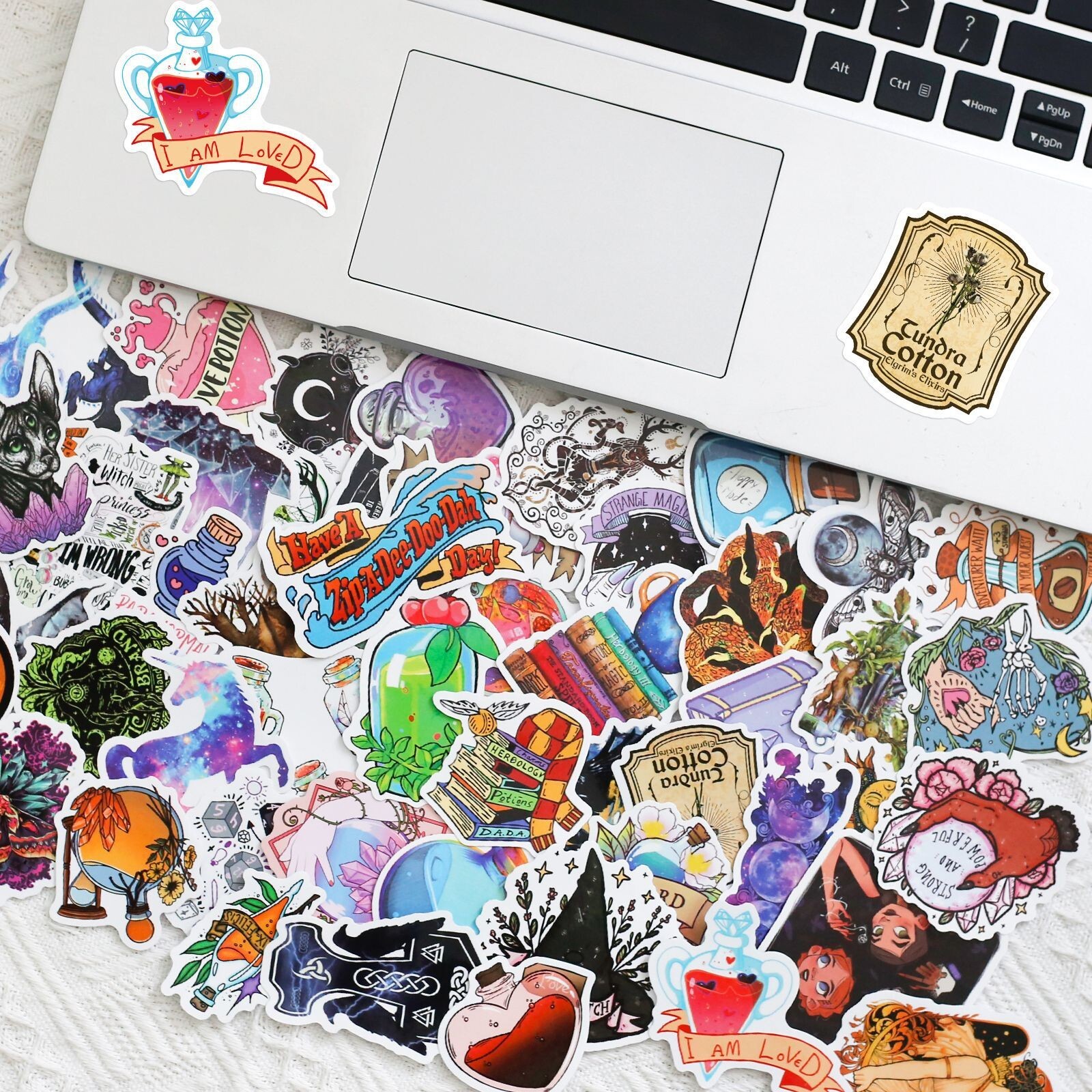 200pcs SPIRITUAL Stickers Pack, Crystal Potion Gothic Stickers, #050112139