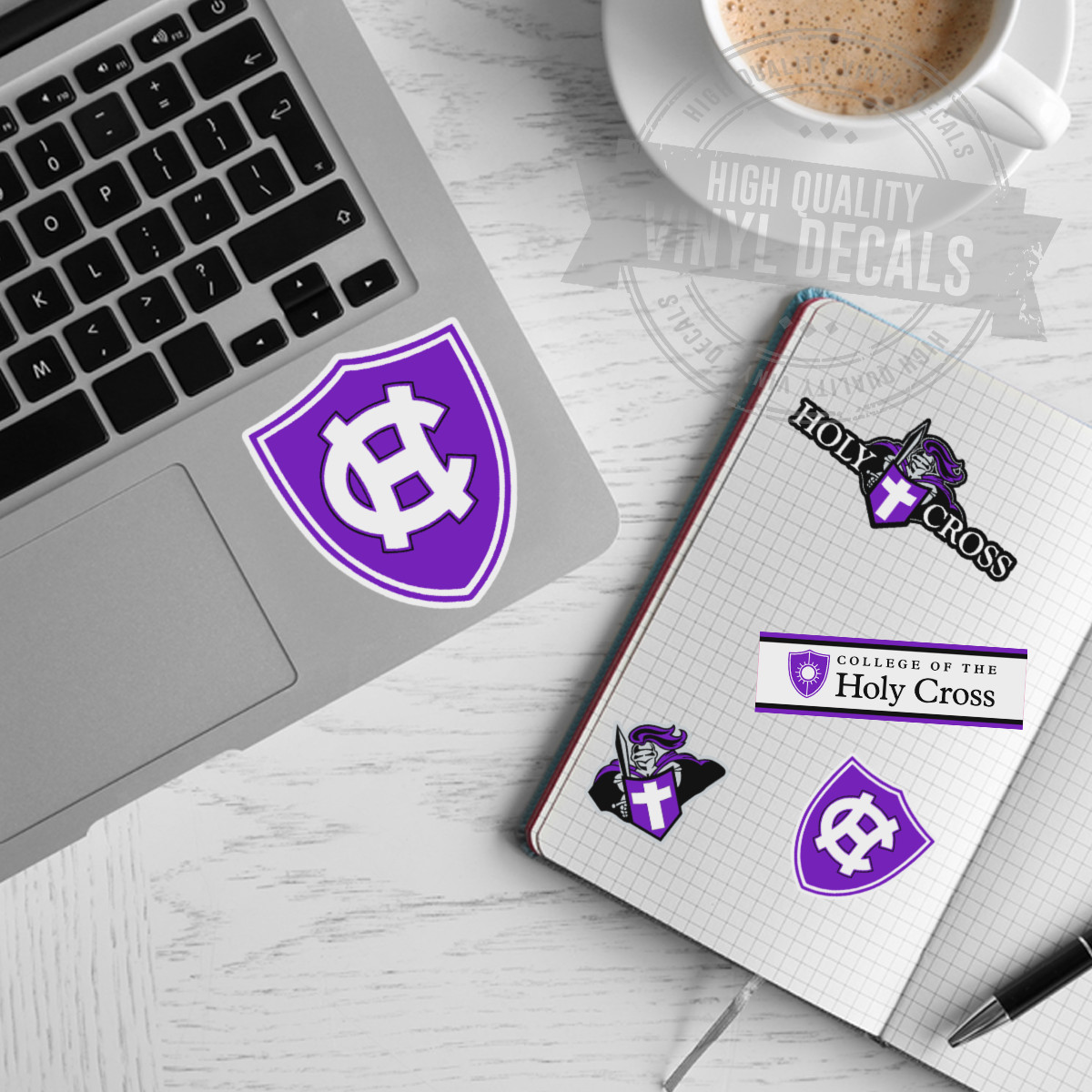 College of the Holy Cross NCAA A4 High Quality Printed Vinyl Decal Sticker Kit