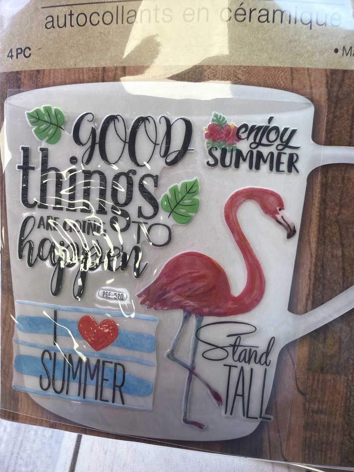 Crafter’s Square Ceramic Stickers Lot Of 9 Mixed Designs, Some Repeats