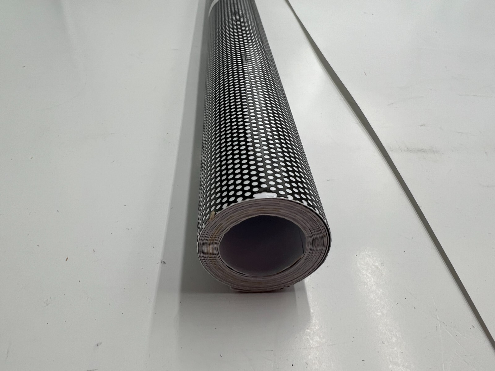Sunice Self Adhesive Black Dotted Perforated Home Mesh Vinyl Film 17.7"x78.7"