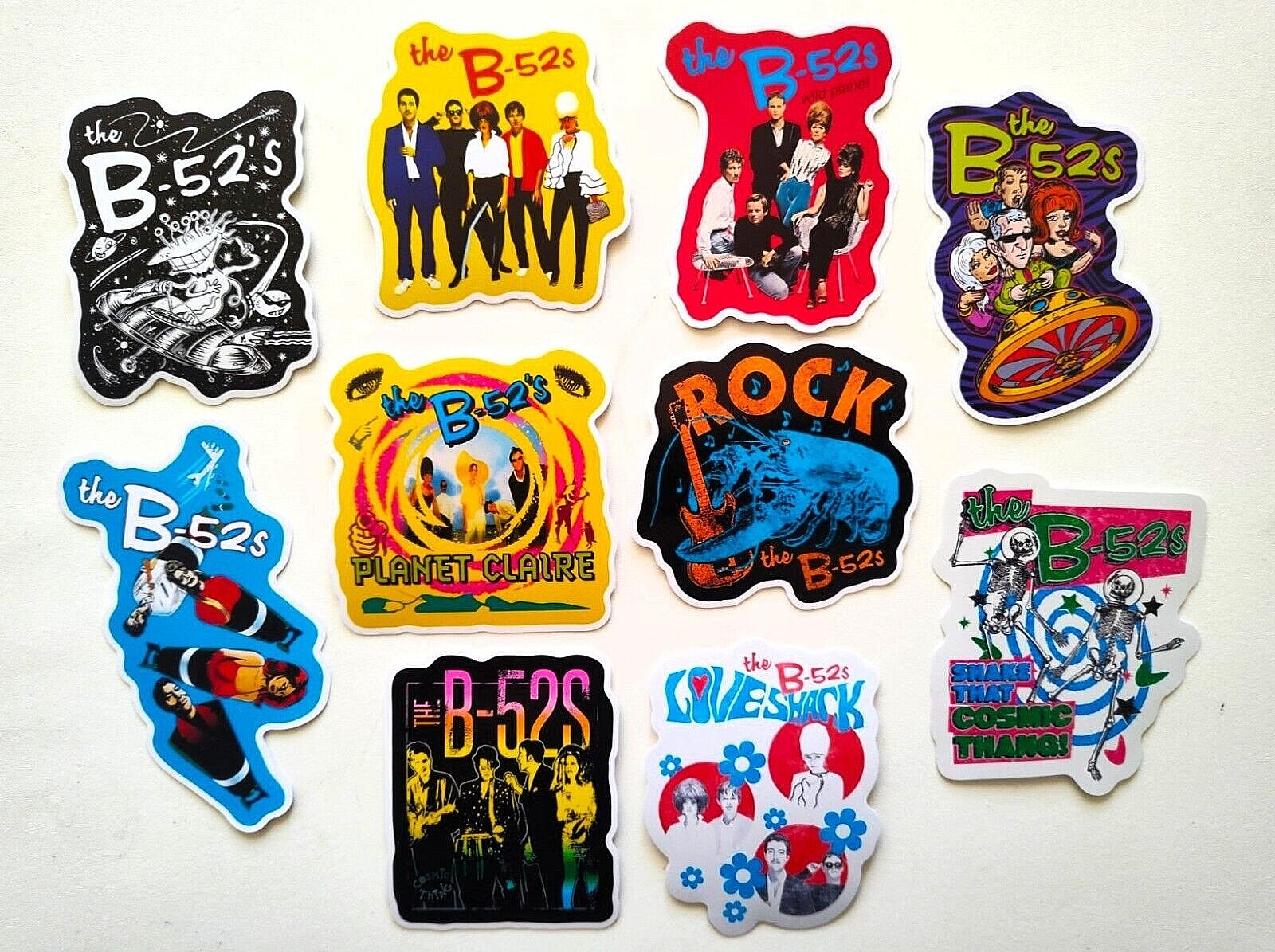 Sticker Pack (10 Vinyl Stickers) Alternative New Wave 80s Pop Punk Rock Band