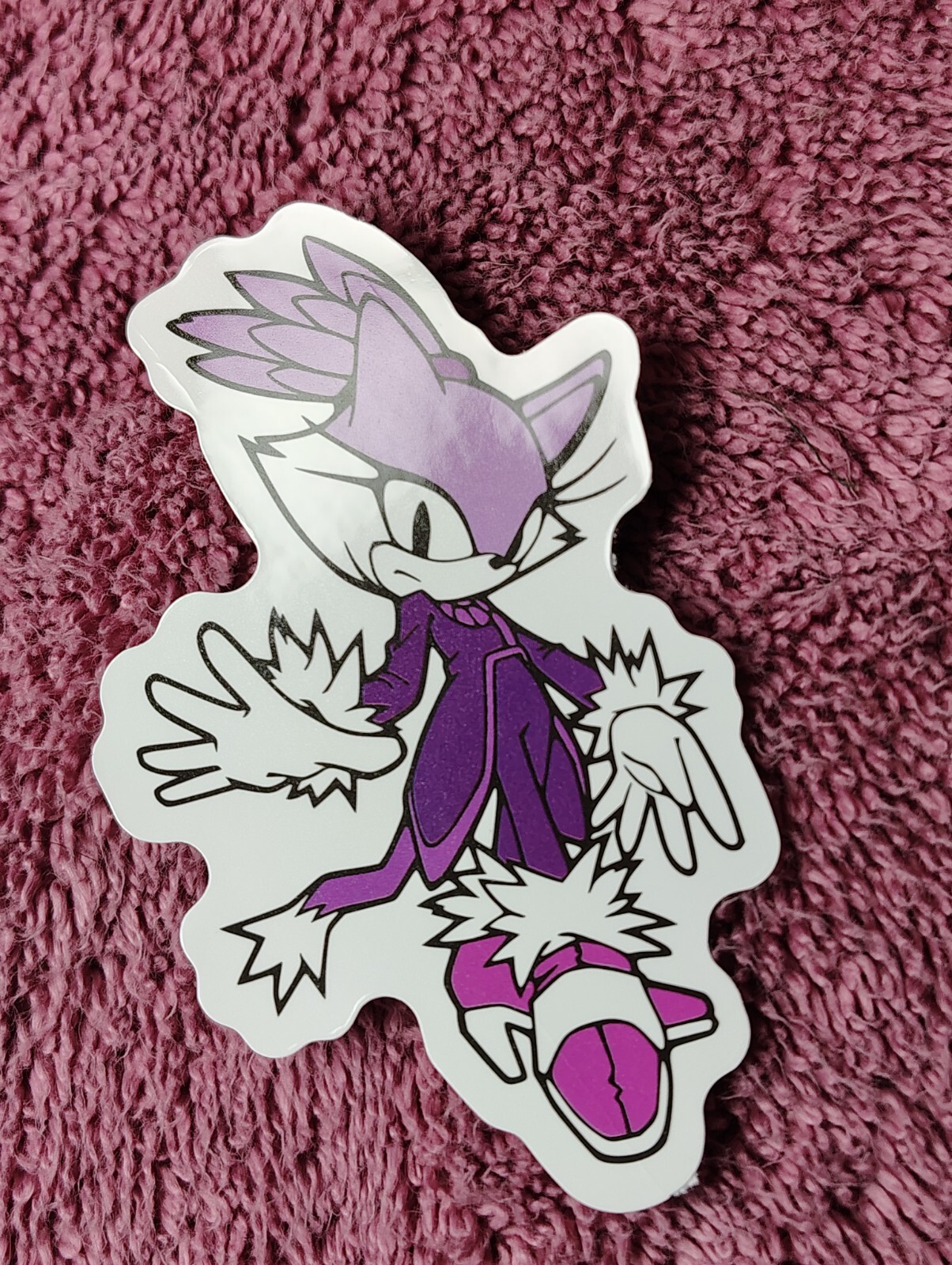 Sonic The Hedgehog Blaze Cat Purple Decal Sticker, 3.25"