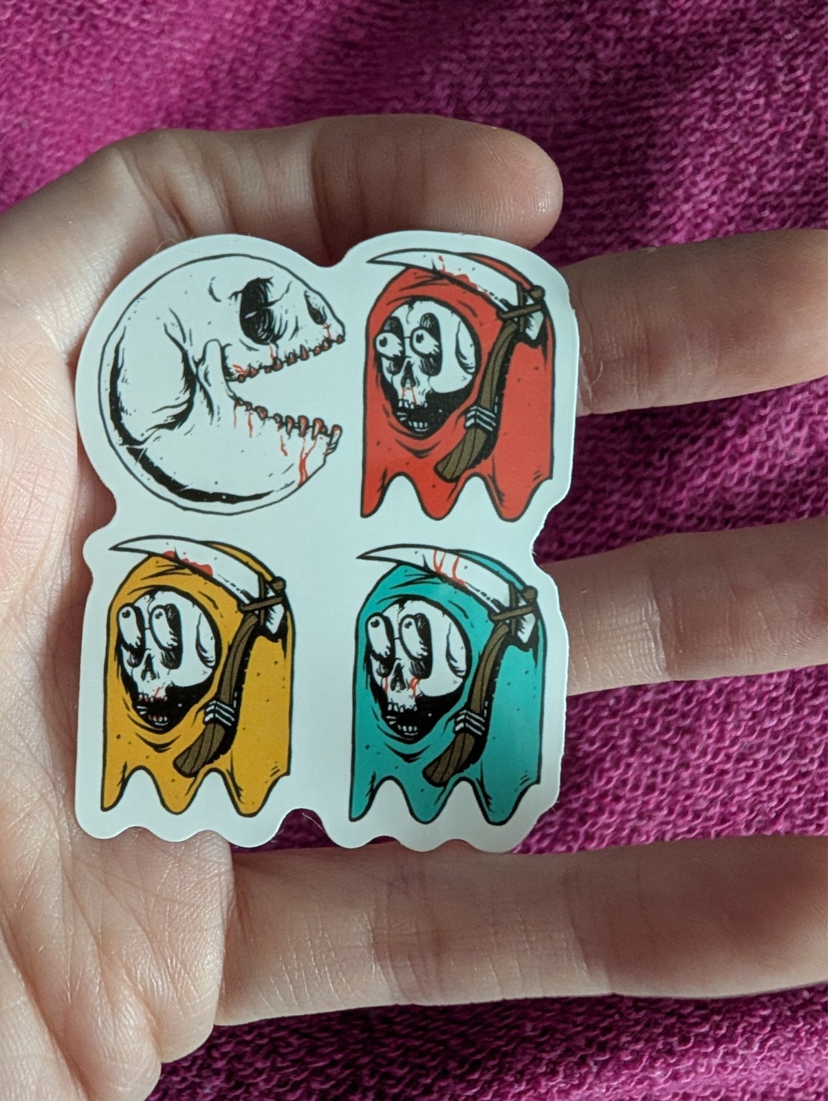 Pac-Man Sticker – Retro Arcade, Video Game, Blinky, Ghost, Pinky, Clyde