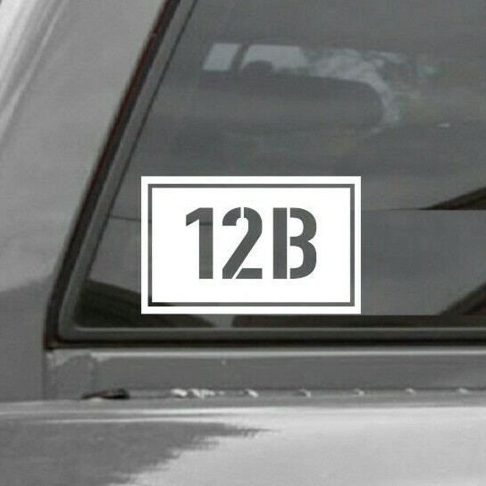 (2X) 12B COMBAT ENGINEER U.S. ARMY Vinyl Decal Sticker 12B