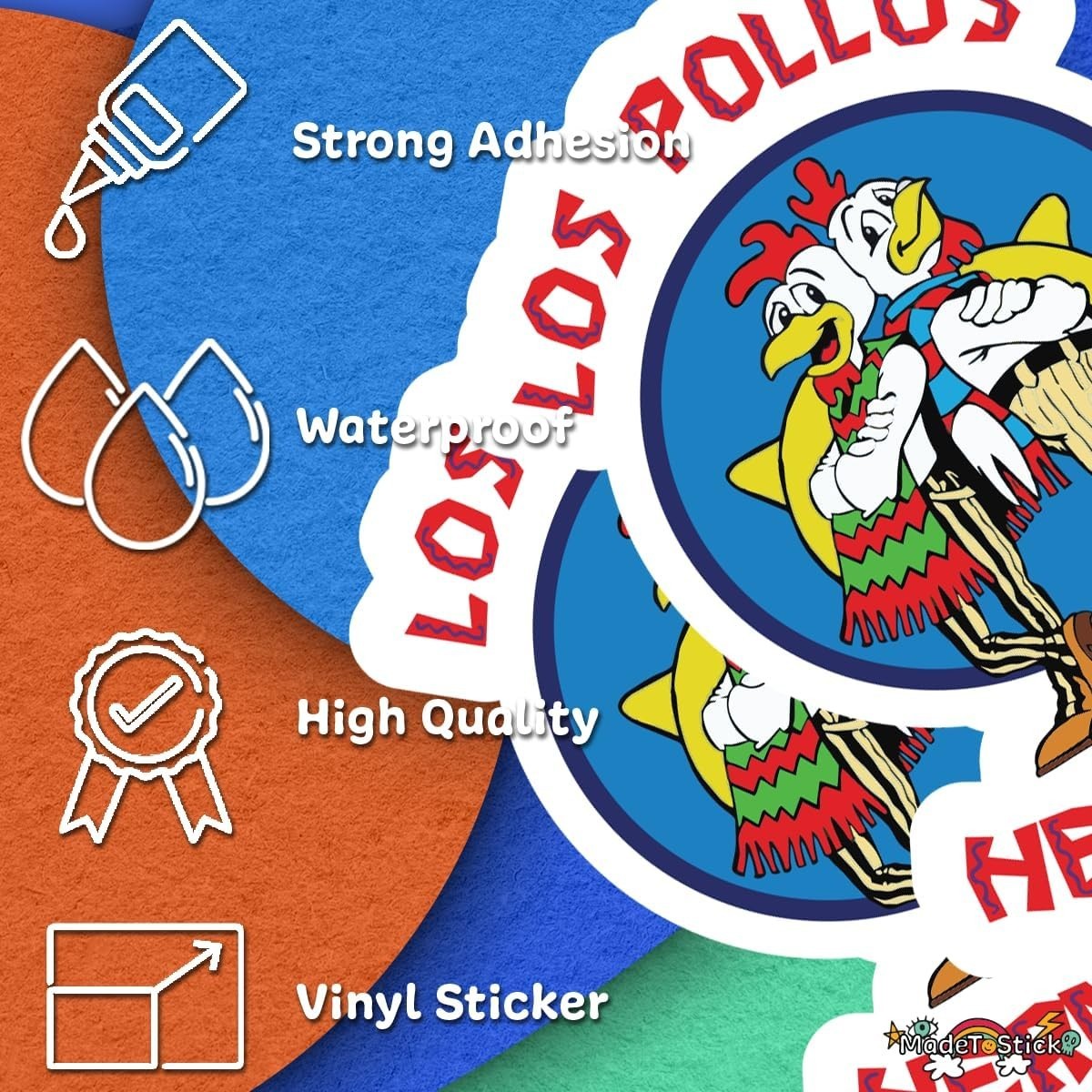 Los Pollos Hermanos Pop Culture 2-Pack Vinyl Decal Sticker 4"x3"