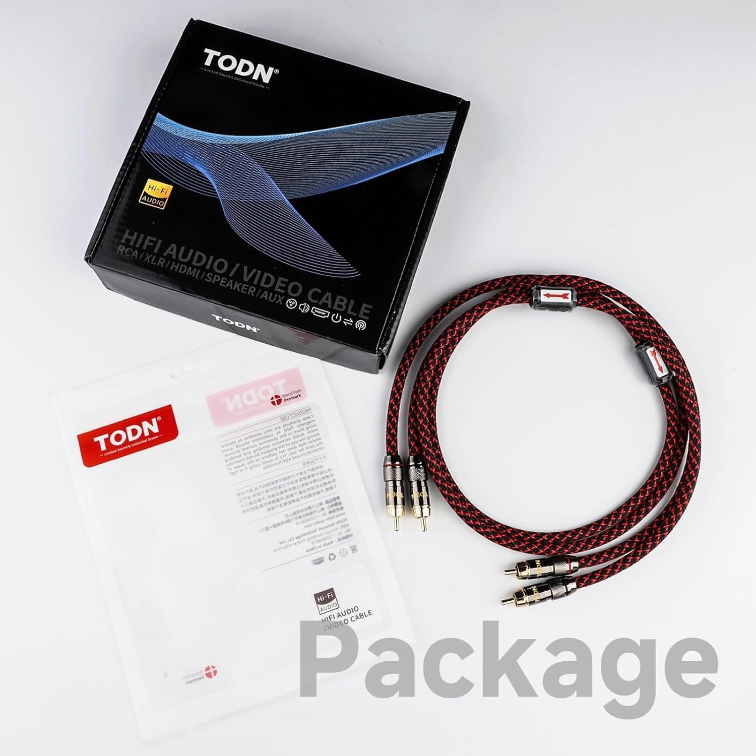 RCA Cables for Audiophile 3ft HiFi Stereo Shielded RCA to RCA Audio Cable for.