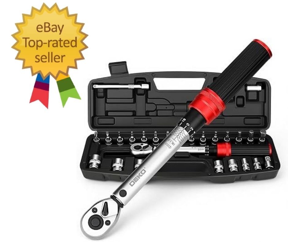 26Pcs Bike Torque Wrench Set, 1/4 Inch Drive Torque Wrench, 20200 IN….