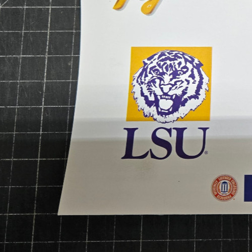 LSU Tigers NCAA Wall Stickers Art Decals Self Stick Diecut Football Logos LSUPK