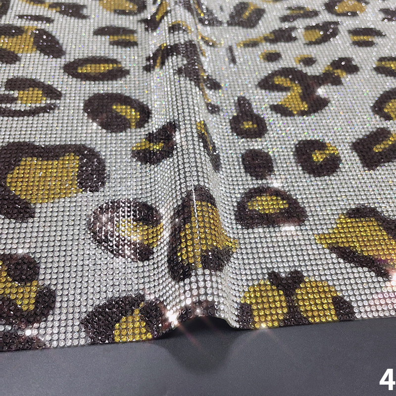 24*40cm DIY Vehicle Car Leopard Print Glitter Rhinestone Sticker Diamond Decor