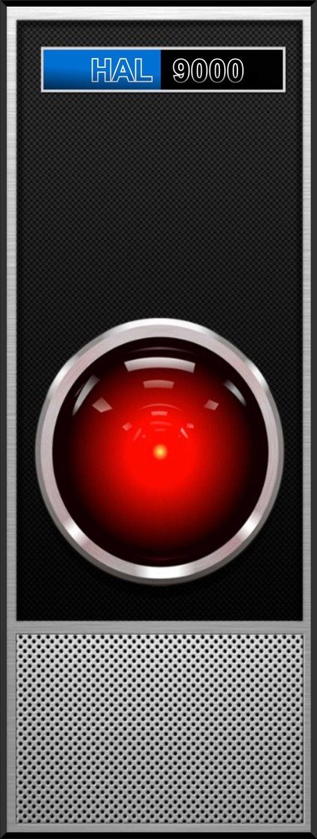 HAL 9000 2001: A Space Odyssey Movie Repositionable Decal Sticker-Great Gift!
