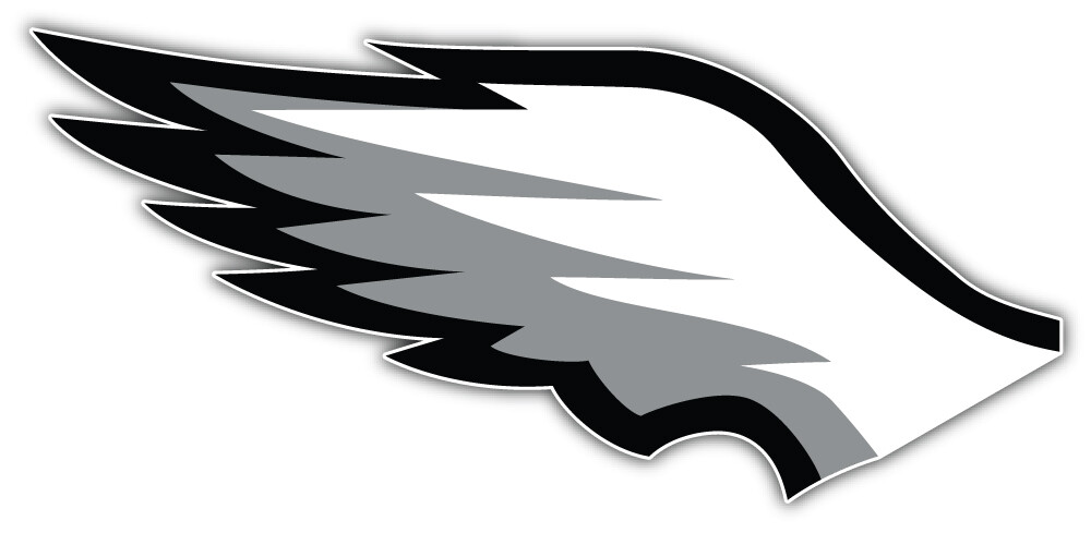 Philadelphia Eagles Wing NFL Sport Car Bumper Sticker Decal "SIZES"