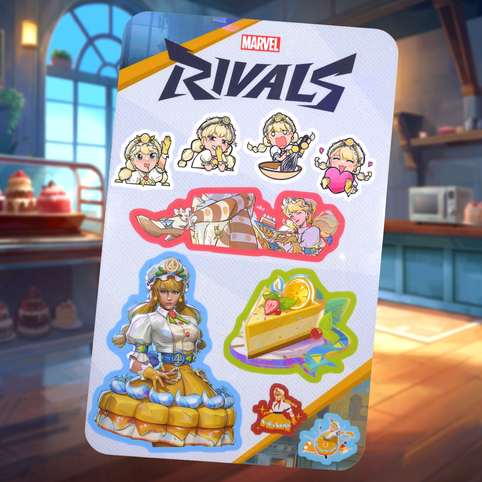 Marvel Rivals Invisible Woman (Disappearing Dessert) Sticker Sheet