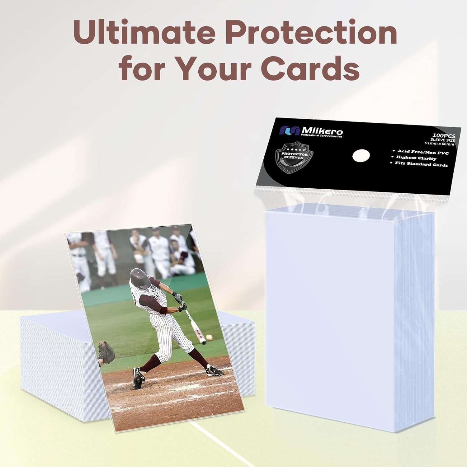 600 Fundas Transparentes para Cartas Coleccionables de MTG TCG y Beisbol
