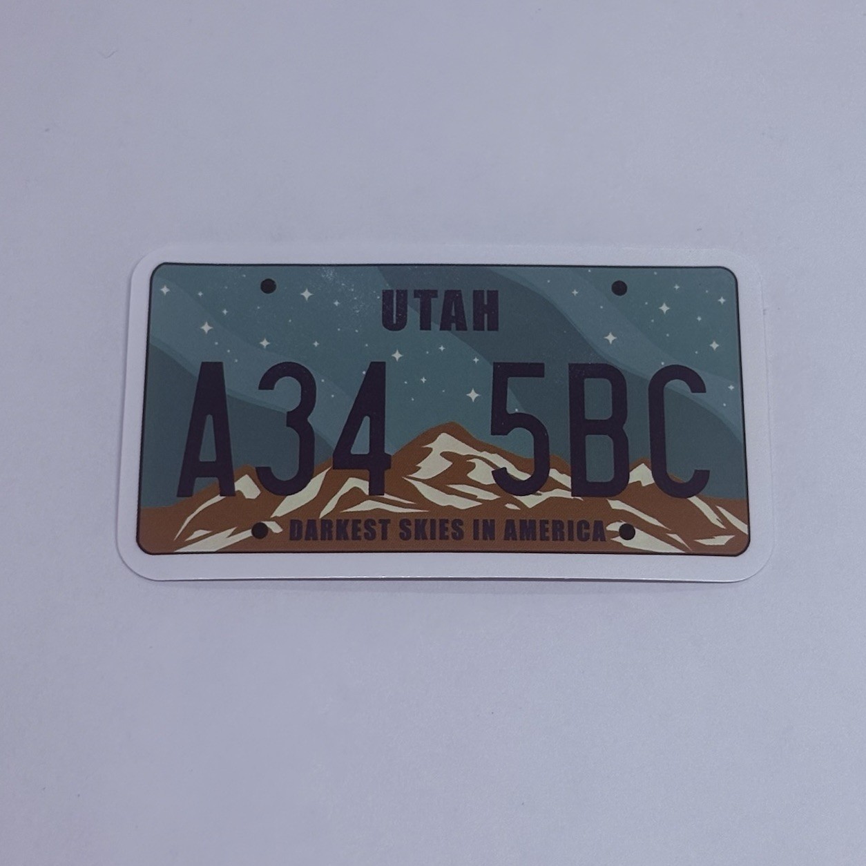 Utah Novelty License Plate Sticker Darkest Skies Art Decal Vinyl Souvenir Tc6