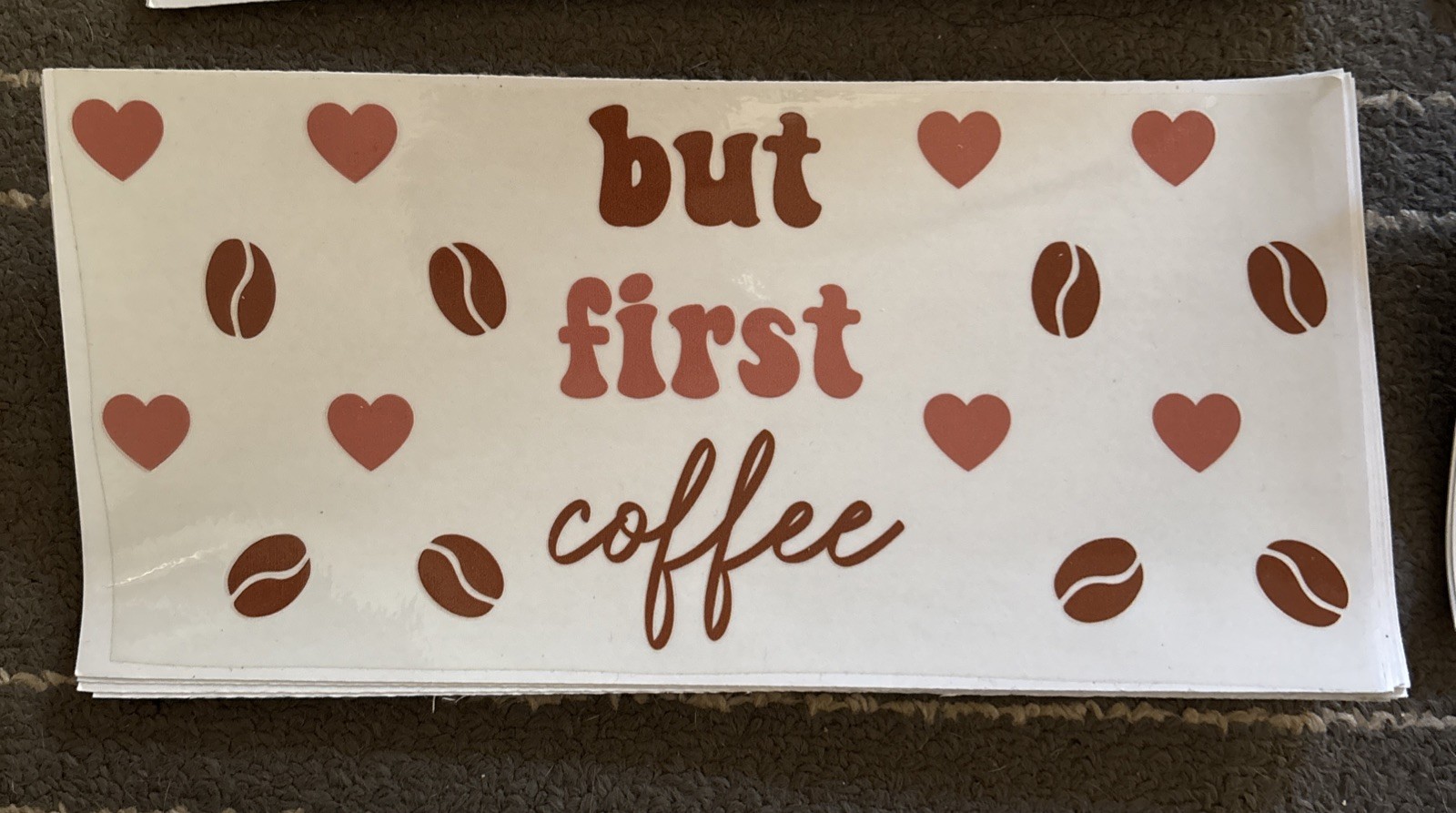 8 mixed UV DTF 16 oz cup wraps- Coffee Themed