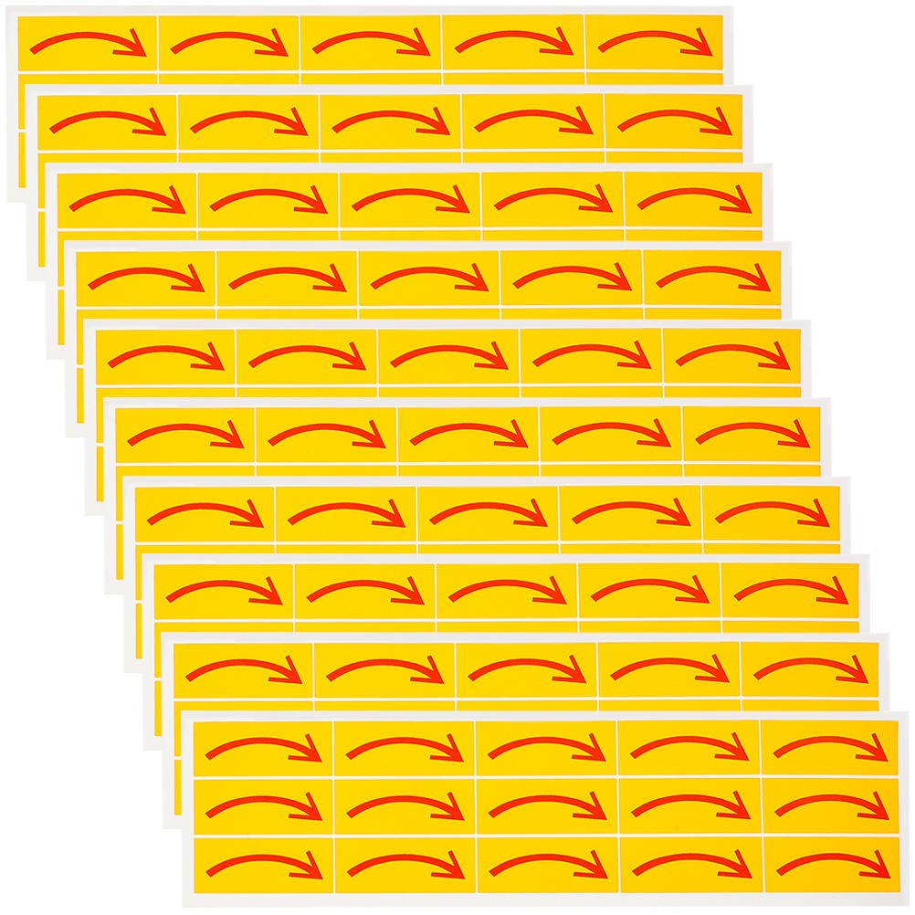 20 Pcs Office Decal Self Adhesive Indicator Sign Arrows Sticker Marking