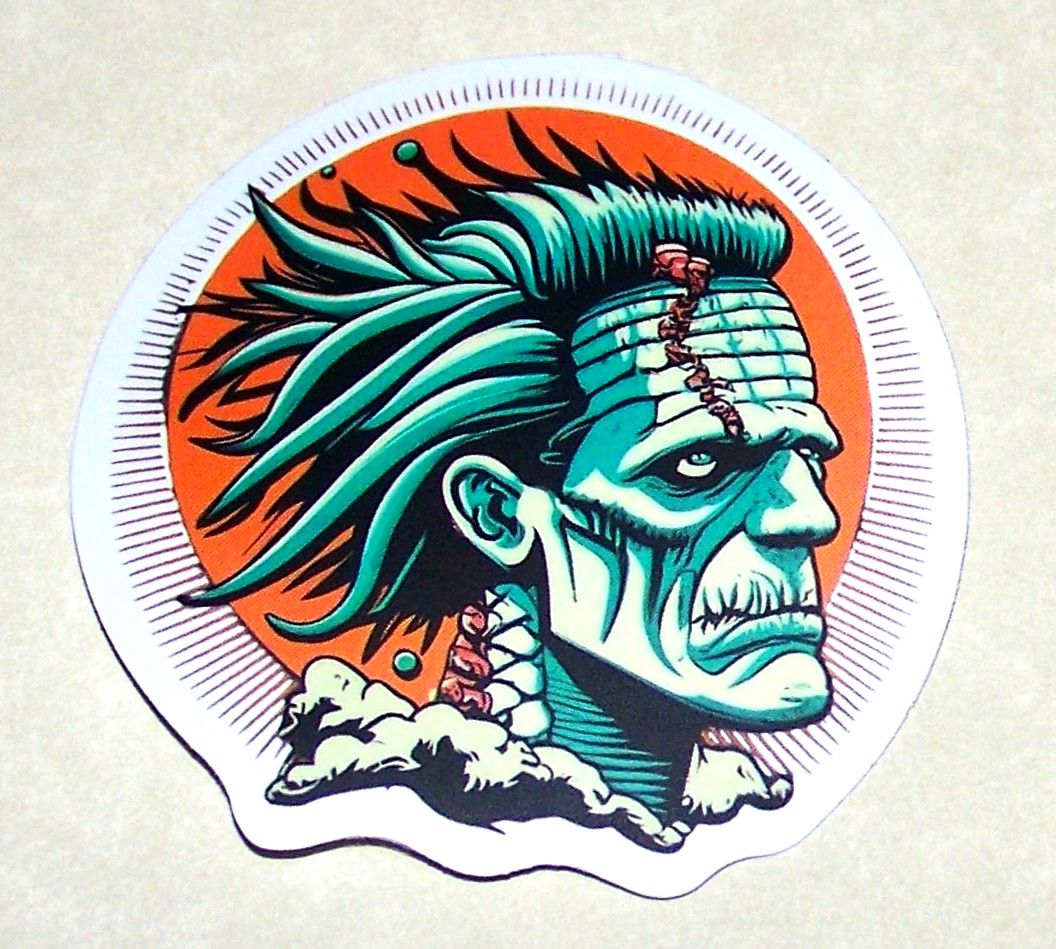 FRANKENSTEIN Cut Sticker Decal Monster Movie Horror Film Frankenstein