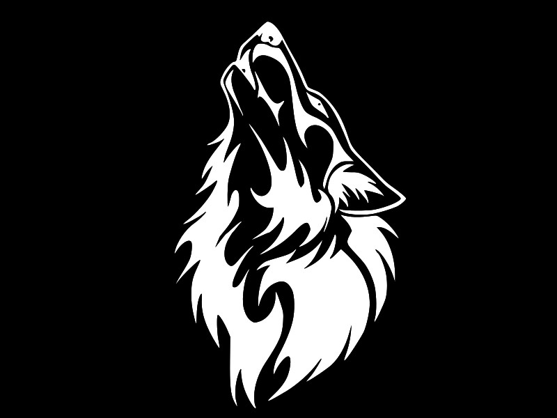 WOLF HOWLING Vinyl Decal Car Wall Truck Sticker CHOOSE SIZE COLOR
