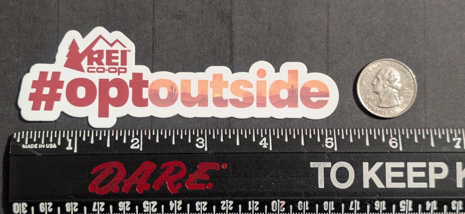 REI Co-op #OptOutside Sticker – Opt Outside Die-Cut Outdoor Camping Recreation