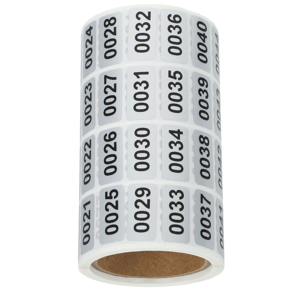 Identification Decals Count Inventory Numbered Stickers Roll Label Numbers