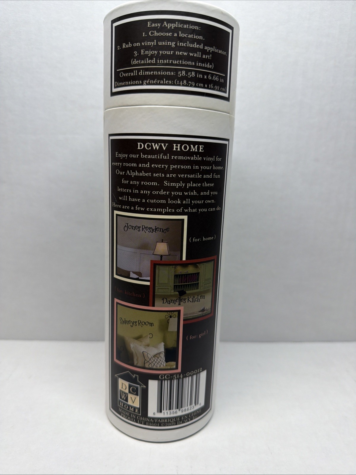 DCWV HOME Removable Vinyl Lettering. New Sealed.