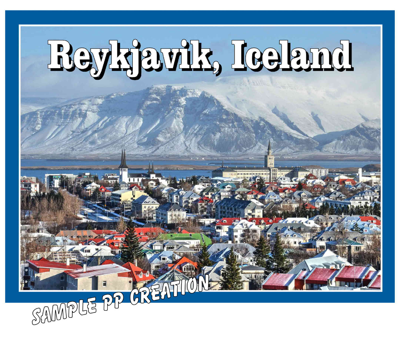 REYKJAVIK, ICELAND PHOTO FRIDGE MAGNET 4 X 3 inches TRAVEL