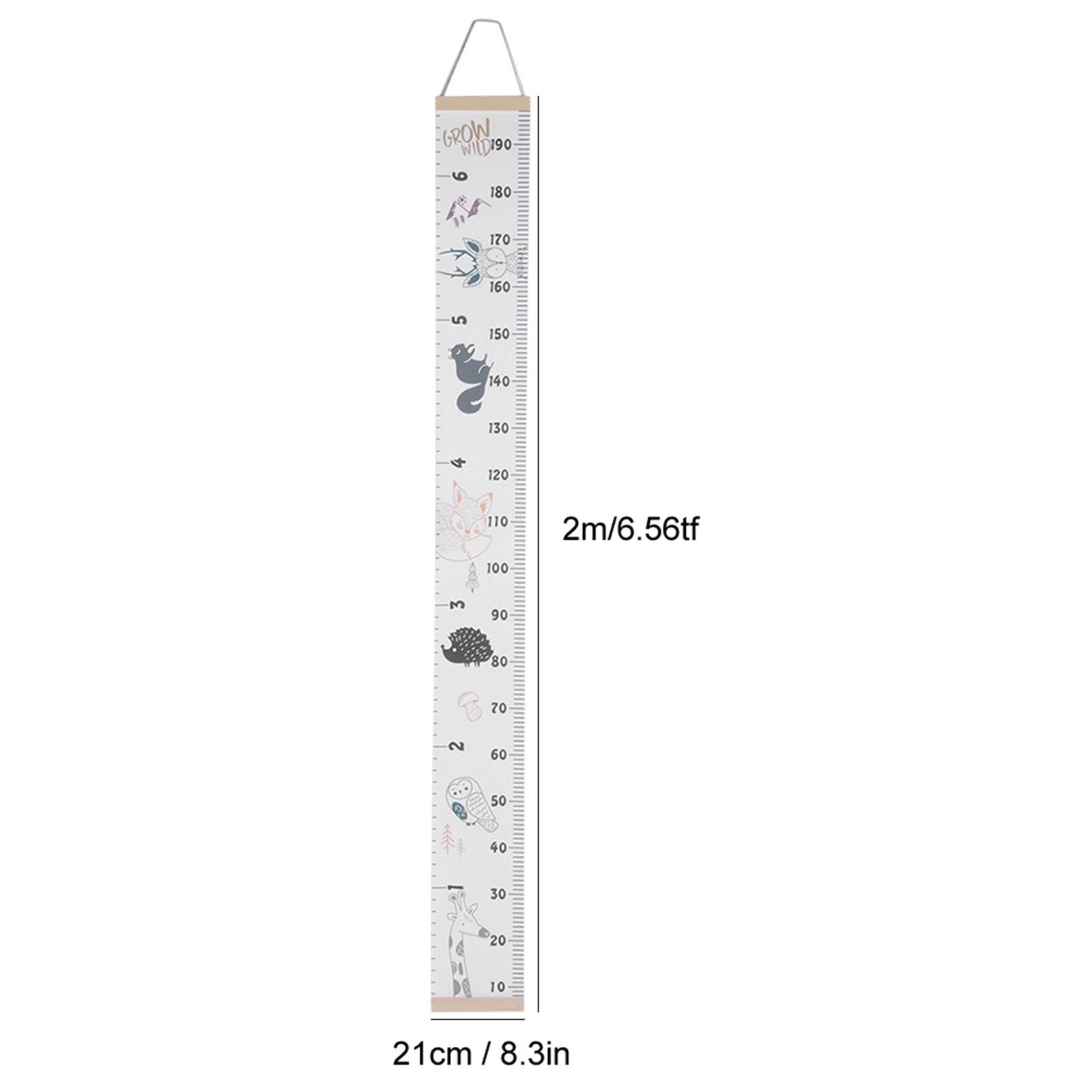 Cute Wall Sticker Height Measure Growth Chart Home Room Decoration Child Toy1♡