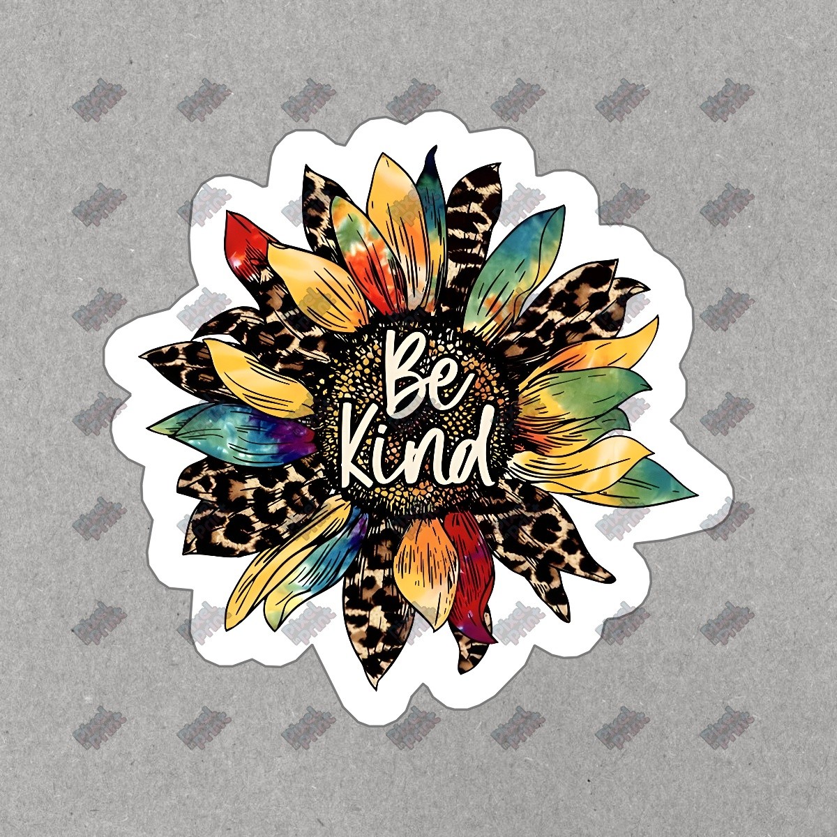 Be Kind Vinyl Sticker Colorful Sunflower Decal Inspirational Gift for #738400