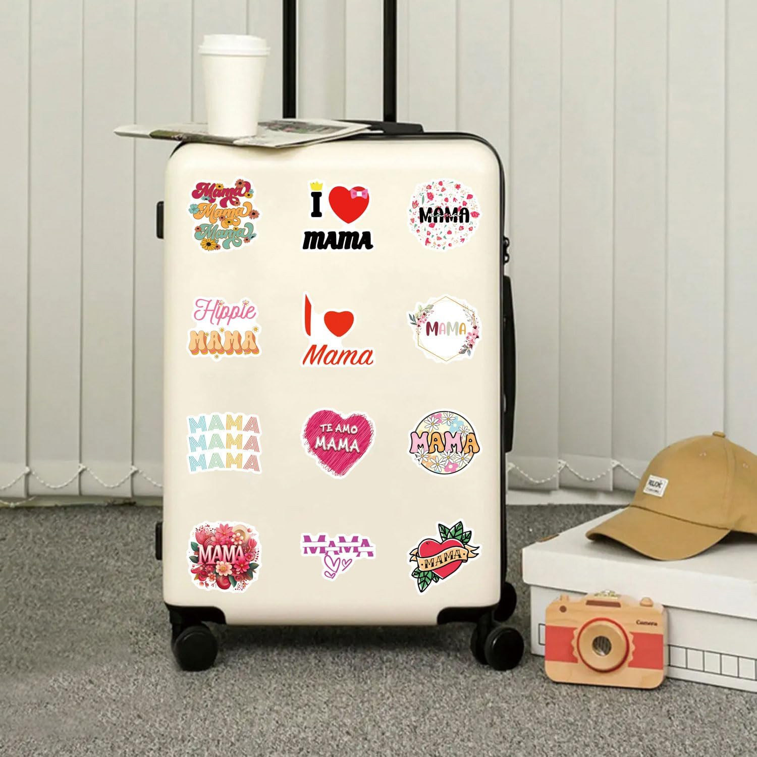122Pcs Aesthetic Waterproof Vinyl Stickers for Bottles, Laptops, Phones, and Mor