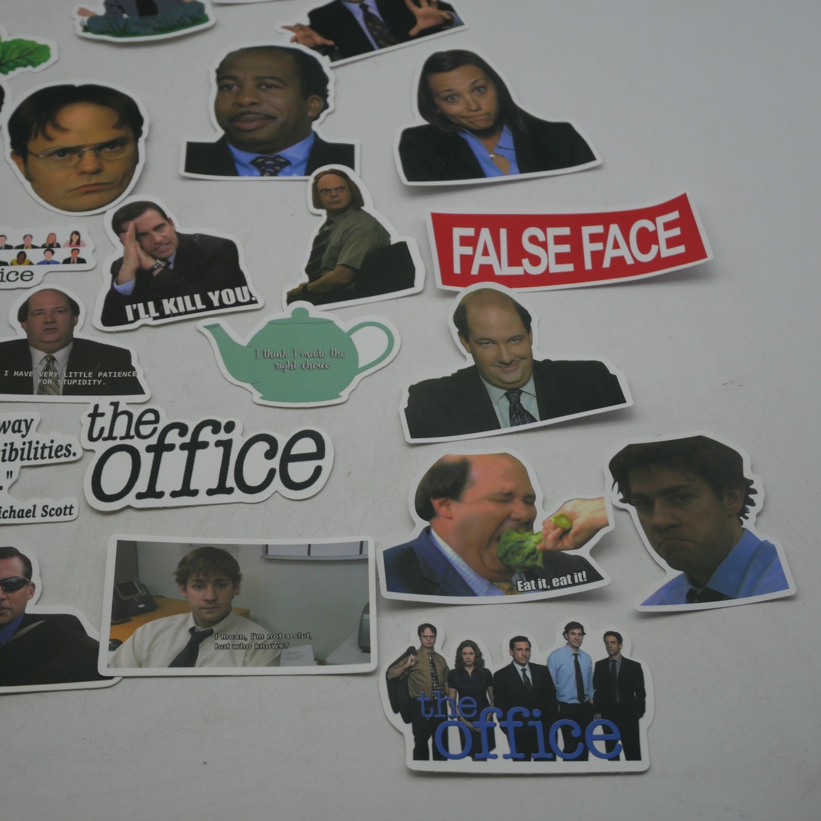 46 The Office Stickers Michael Dwight Jim Stanley Kevin Vinyl Laptop Bottle