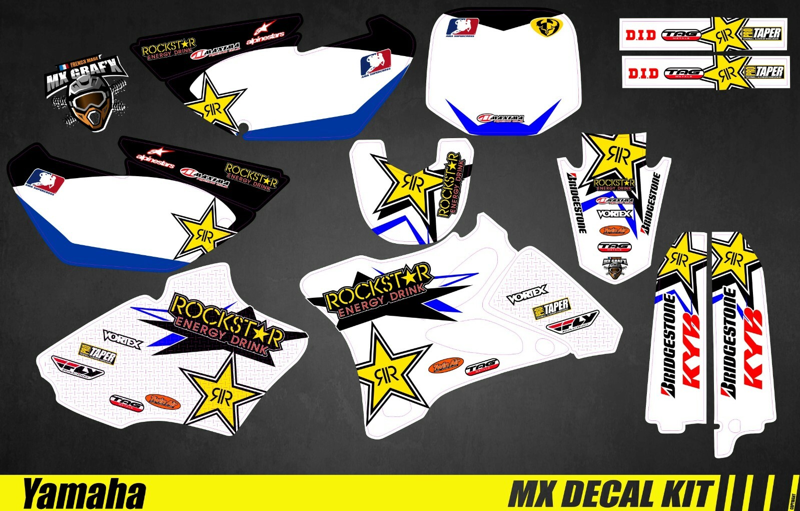 MX Decal Kit For Yamaha YZ 85 – ROCKSTAR