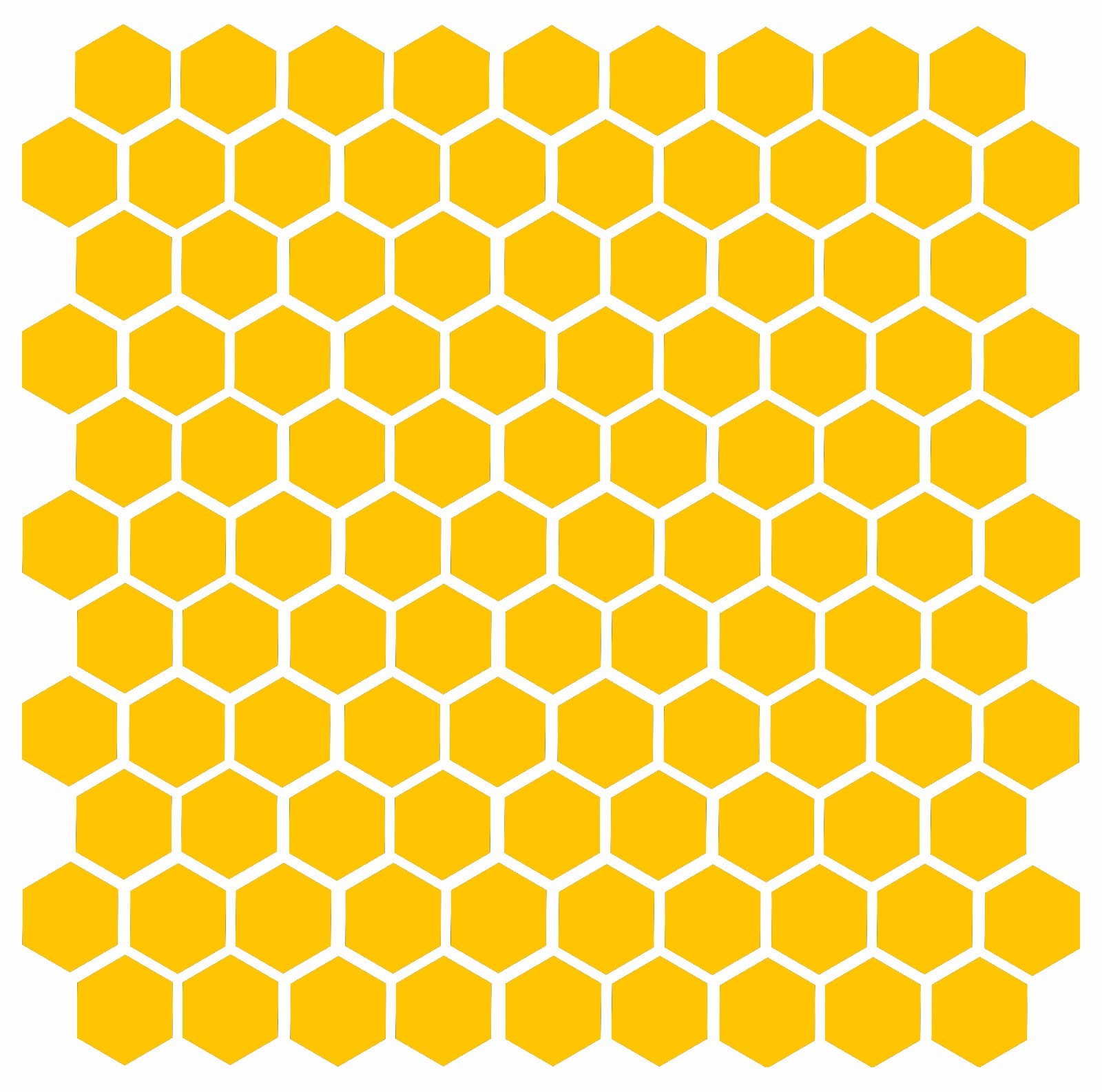 Honeycomb (104) 1" Vinyl Decals Bee Honey Home Accent Geometric Die Cut Sticker