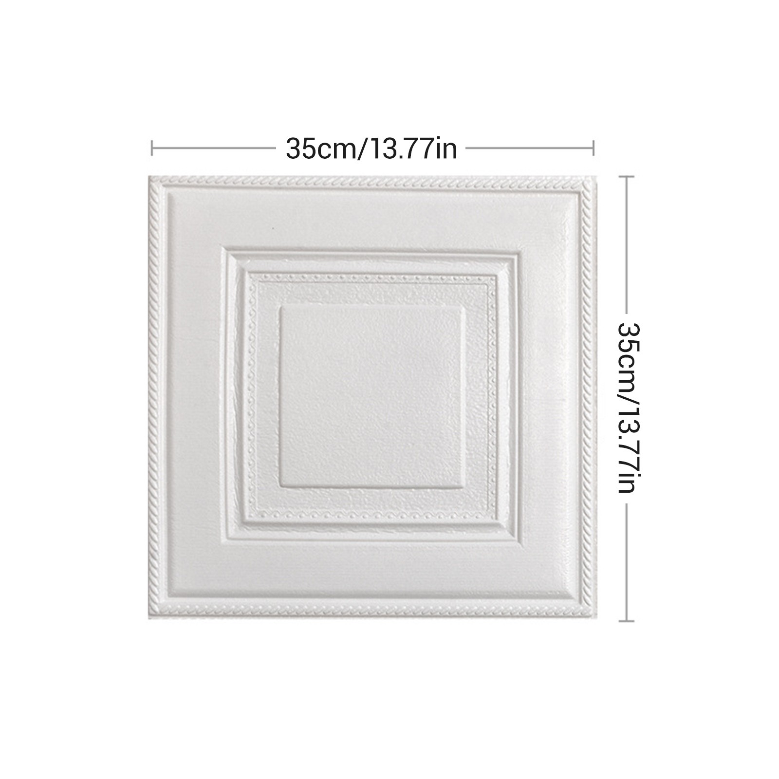24PCS 35*35cm 3D Wall Sticker PE Foam Panel Home Room Decor Home DIY Waterproof