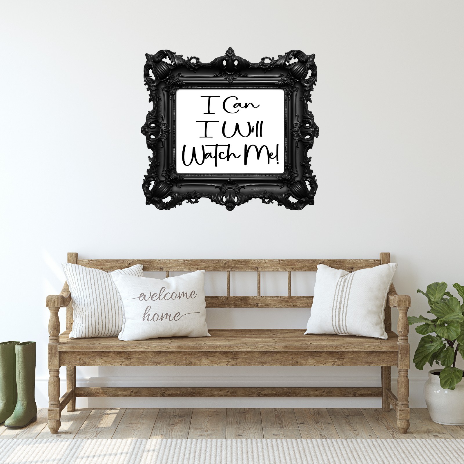 Motivational Wall Art – Peel and Stick Vinyl/removable Wall Decals. 3D illusion.