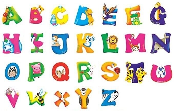 Kids Toddler Nursery Wall Decor Art Removable Decal Stickers Alphabet Animals