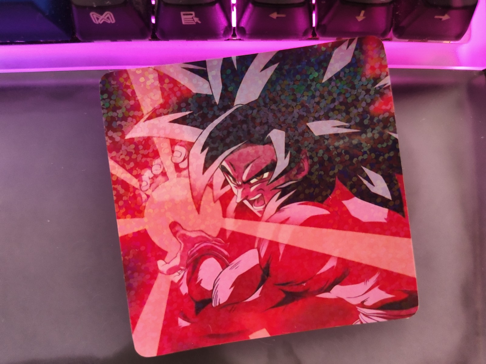 Goku SSJ4 Kamehameha DBZ Dragon Ball Z Retro Nostalgia Sticker Holographic