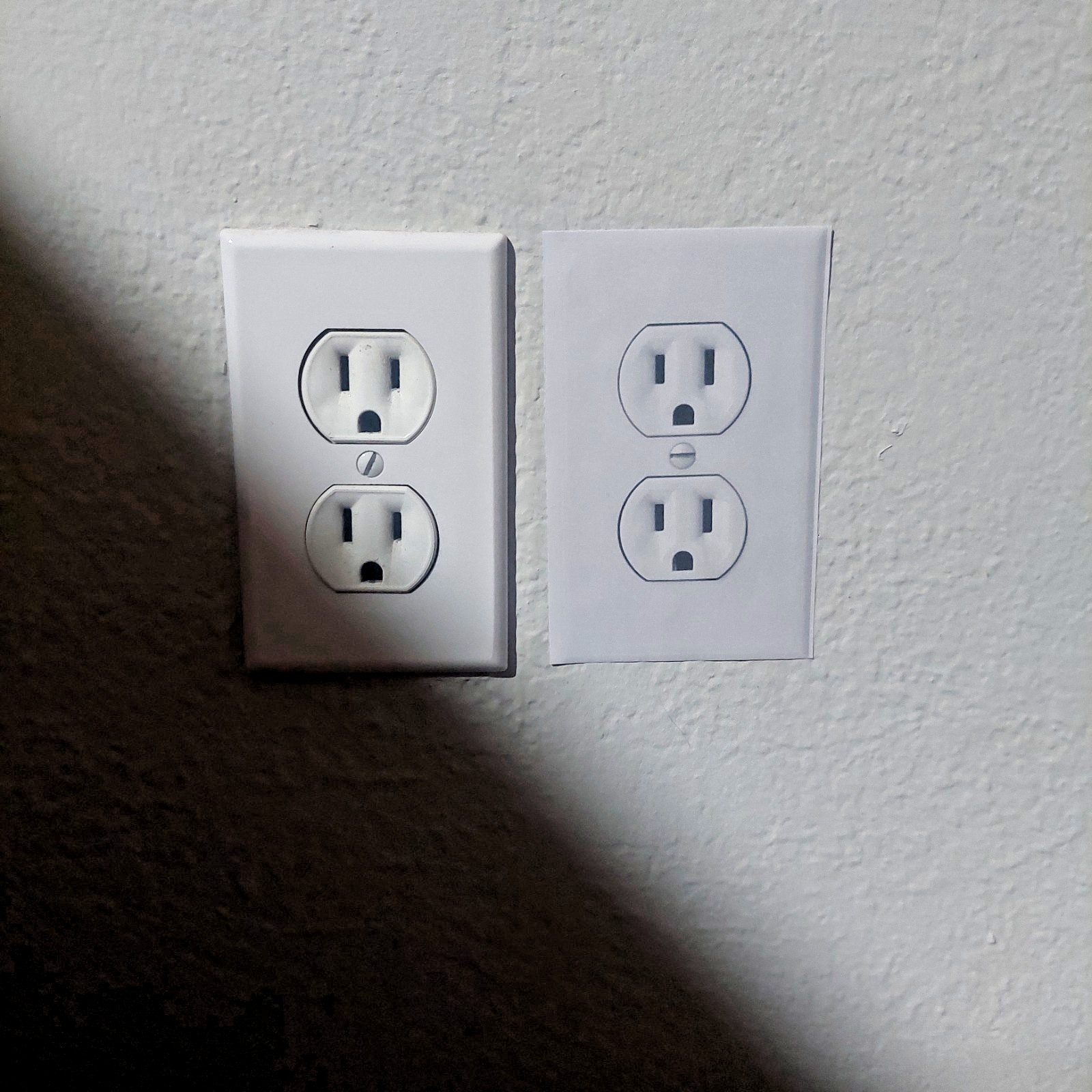 Funny Outlet Stickers Prank Wall Socket Decals Office Gag Matte Vinyl