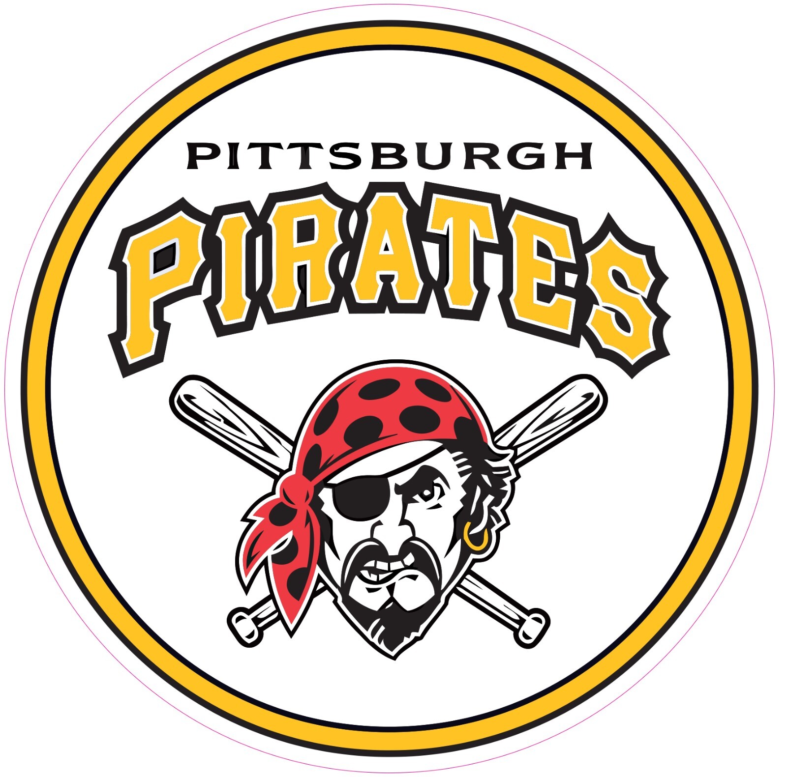Pittsburgh Pirates Vinyl Decal Sticker Car Truck Bumper Tumbler Mug