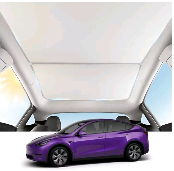 Tesla Model Y Sunroof Shade Roof Sun Shade for Tesla Model Y 2020-2024 OffWhite