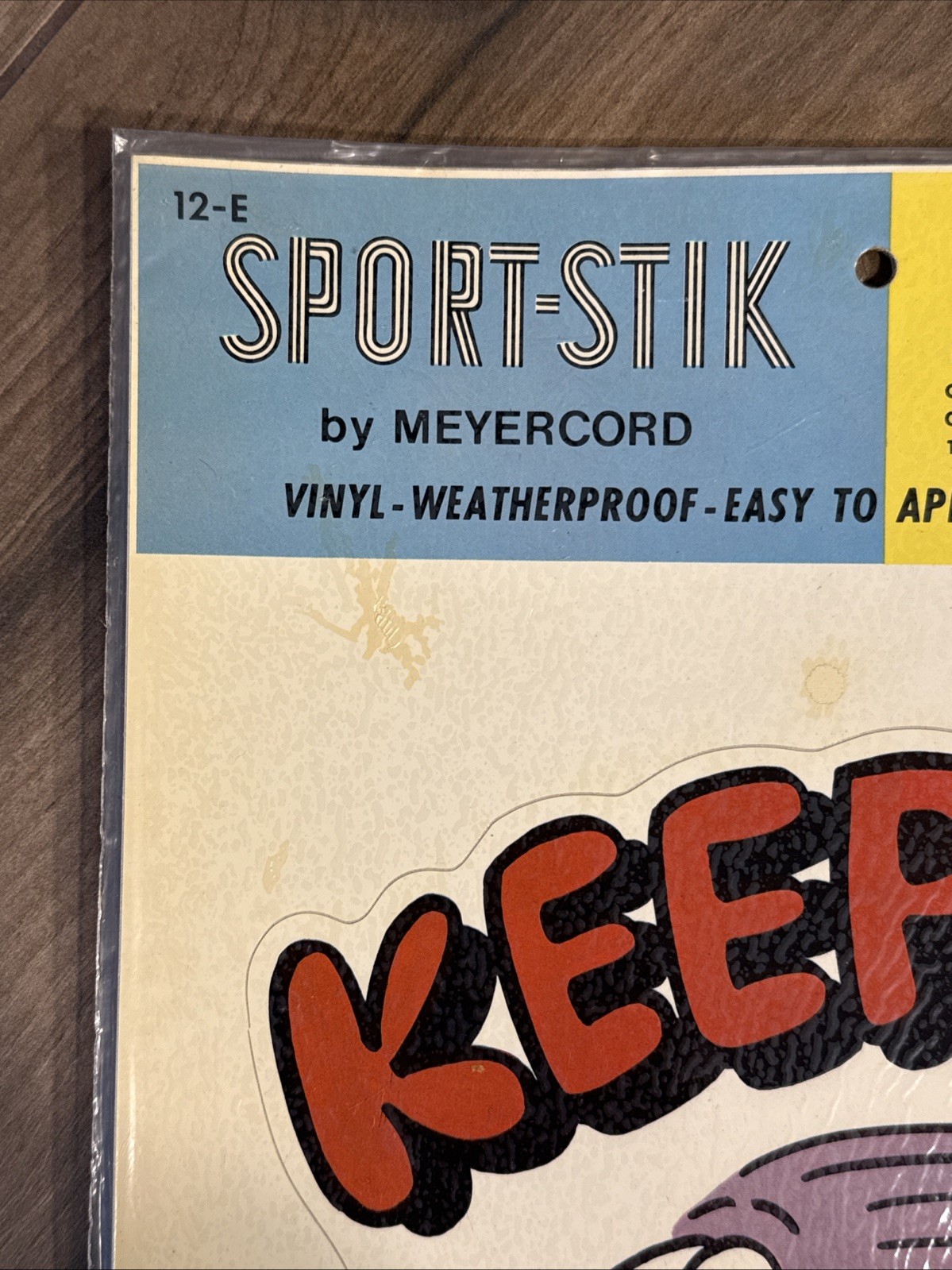 Vintage 1975 NOS Decal Meyercord Sport-Stik KEEP ON TRUCKIN' 12" Sticker Decor