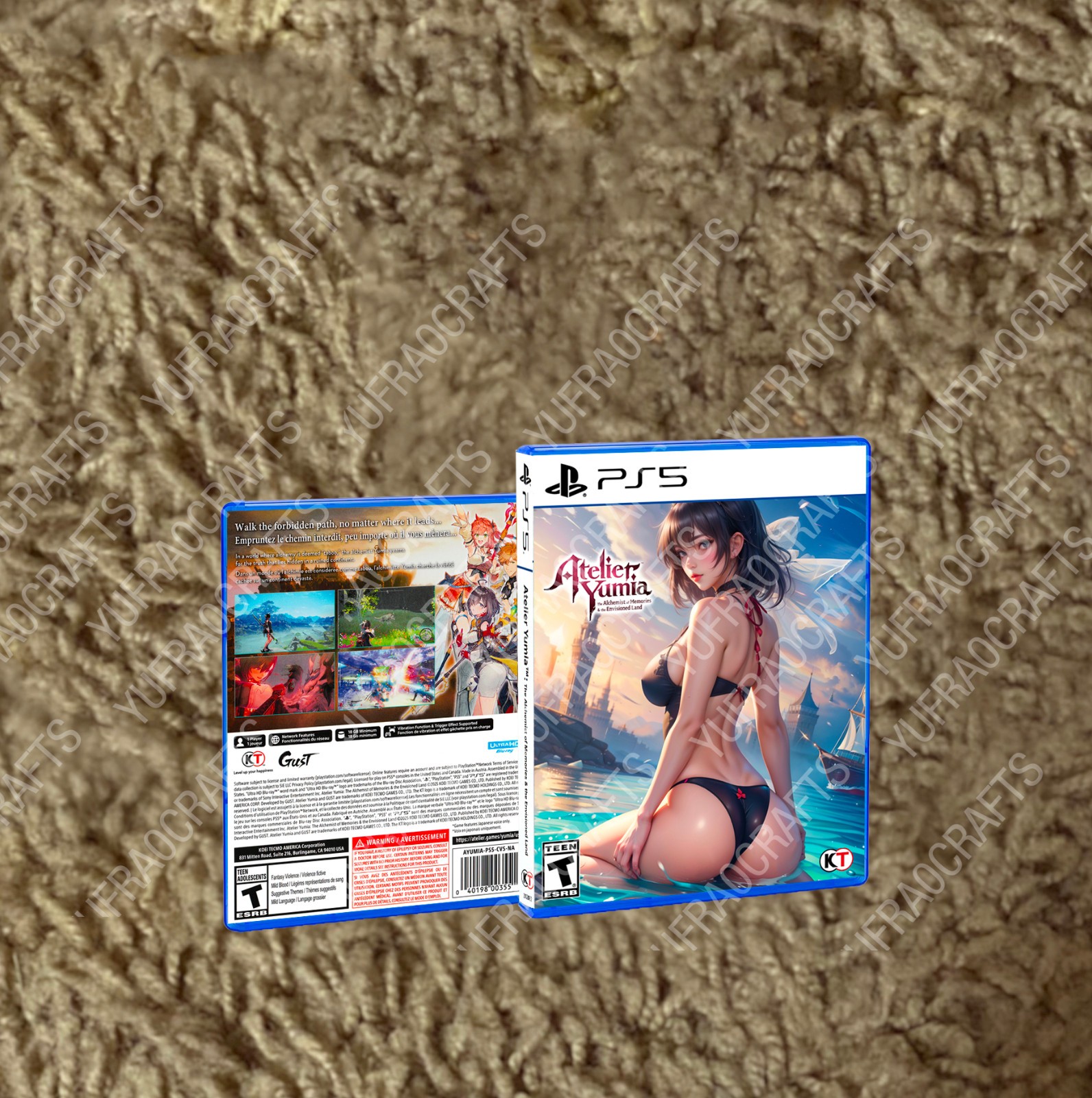 Atelier Yumia PS5 CUSTOM COVER ARTS & CASES NO GAMES!