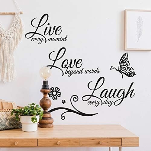 Vinyl Wall Quote Stickers Love Faith Hope Family Biblical Inspirational Decals