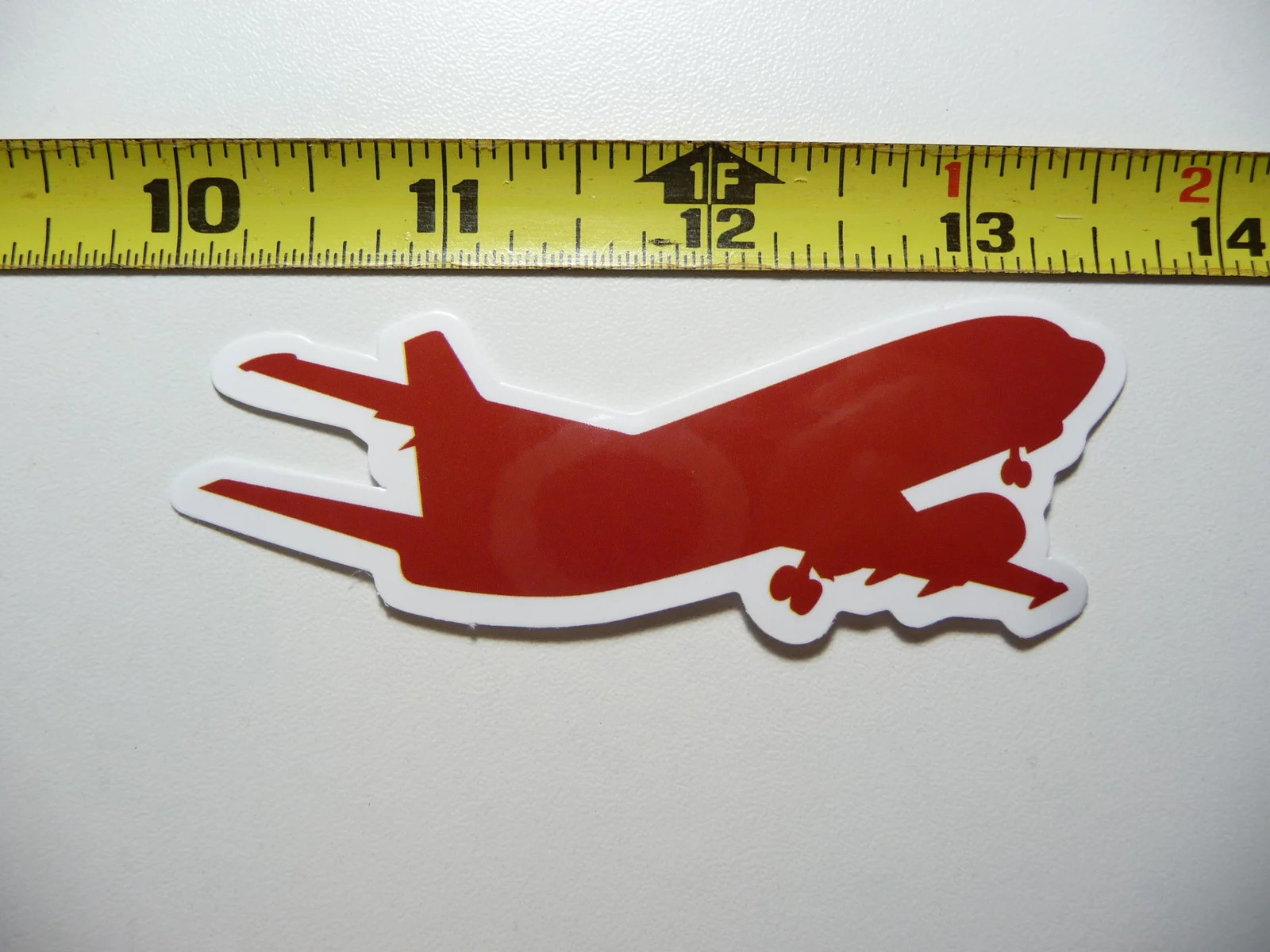 JET AIRPLANE TAKING OFF SMALL STICKER DECAL TRAVEL VACATION ON HOLIDAY