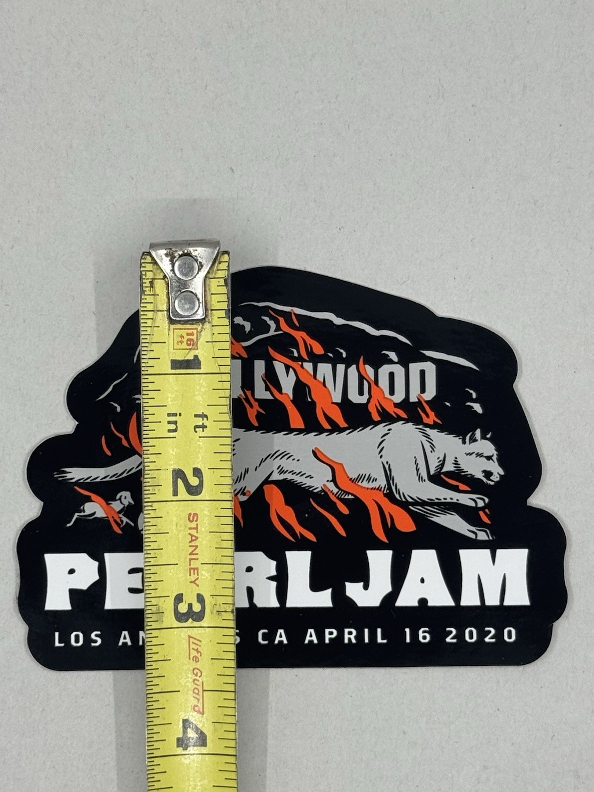 PEARL JAM STICKER 2020 LOS ANGELES, CA 4/16/20 CANCELED TOUR
