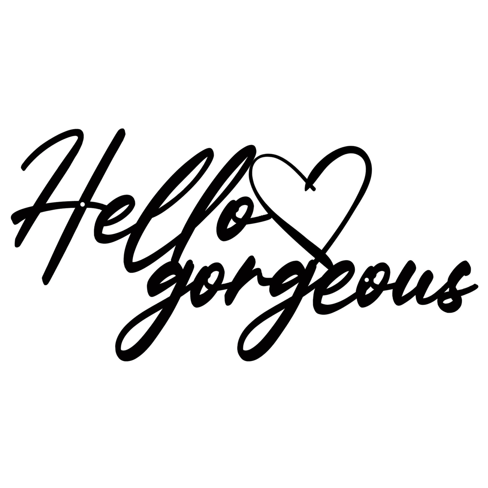Hello Gorgeous Wall Decor Metal Hello Gorgeous Sign Rustic Farmhouse Wall Sig…