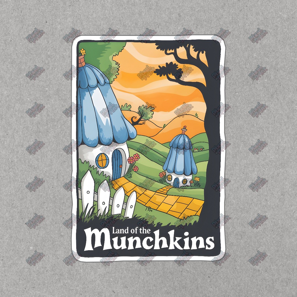 Whimsical Munchkins Sign Enchanting Wizard of Oz Decor Fairy Tale #8332