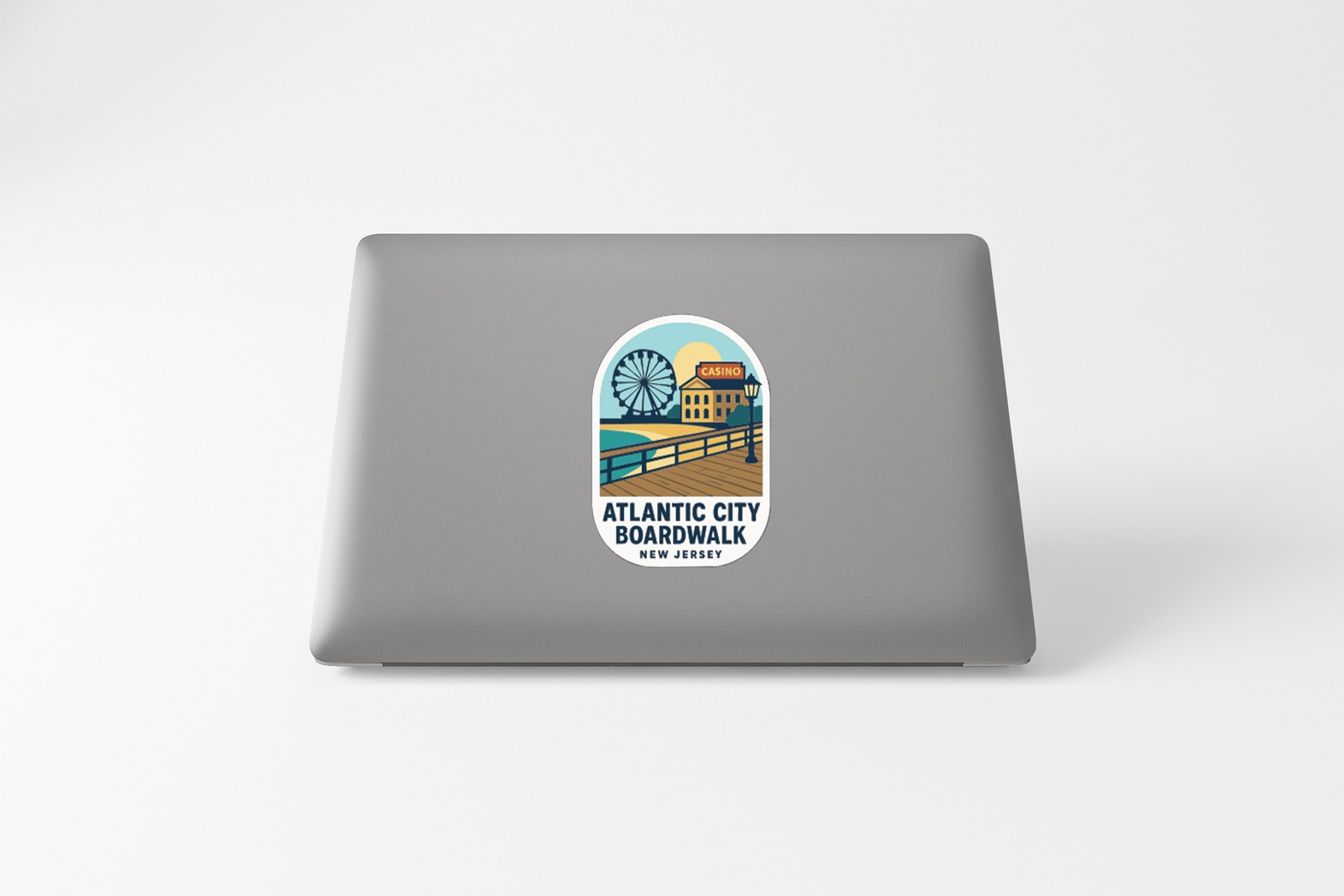 Atlantic City Boardwalk New Jersey Sticker Decal Vinyl Die-Cut Symbolic Landmark